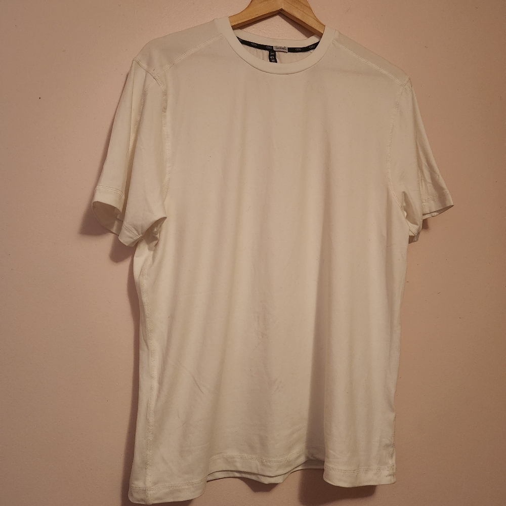 Leg3Nd Apparel White Classic Crew Neck T-shirt Jersey Knit Super Soft Size L